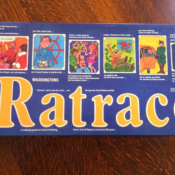 Board Games Ratrace Vintage Le fortuniste 1973 Waddingtons Game Bilingual Info - Picture 12 of 16